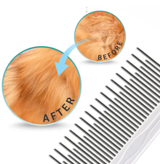 Pipuws Paws™ Premium Fur Grooming Comb (Single Piece)